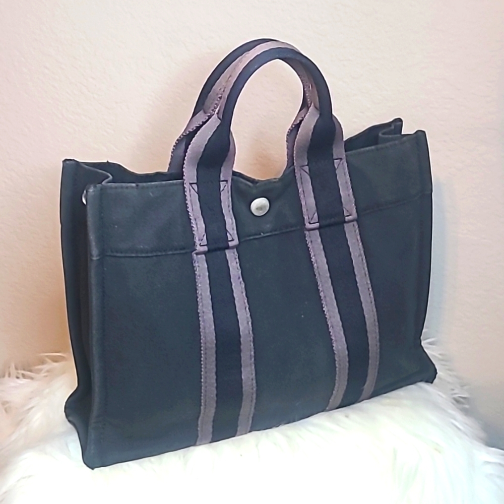 Hermès- Fourre-Tout canvas tote